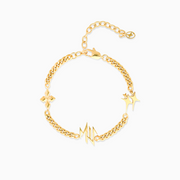 Bracelet MIS cuban - Doré