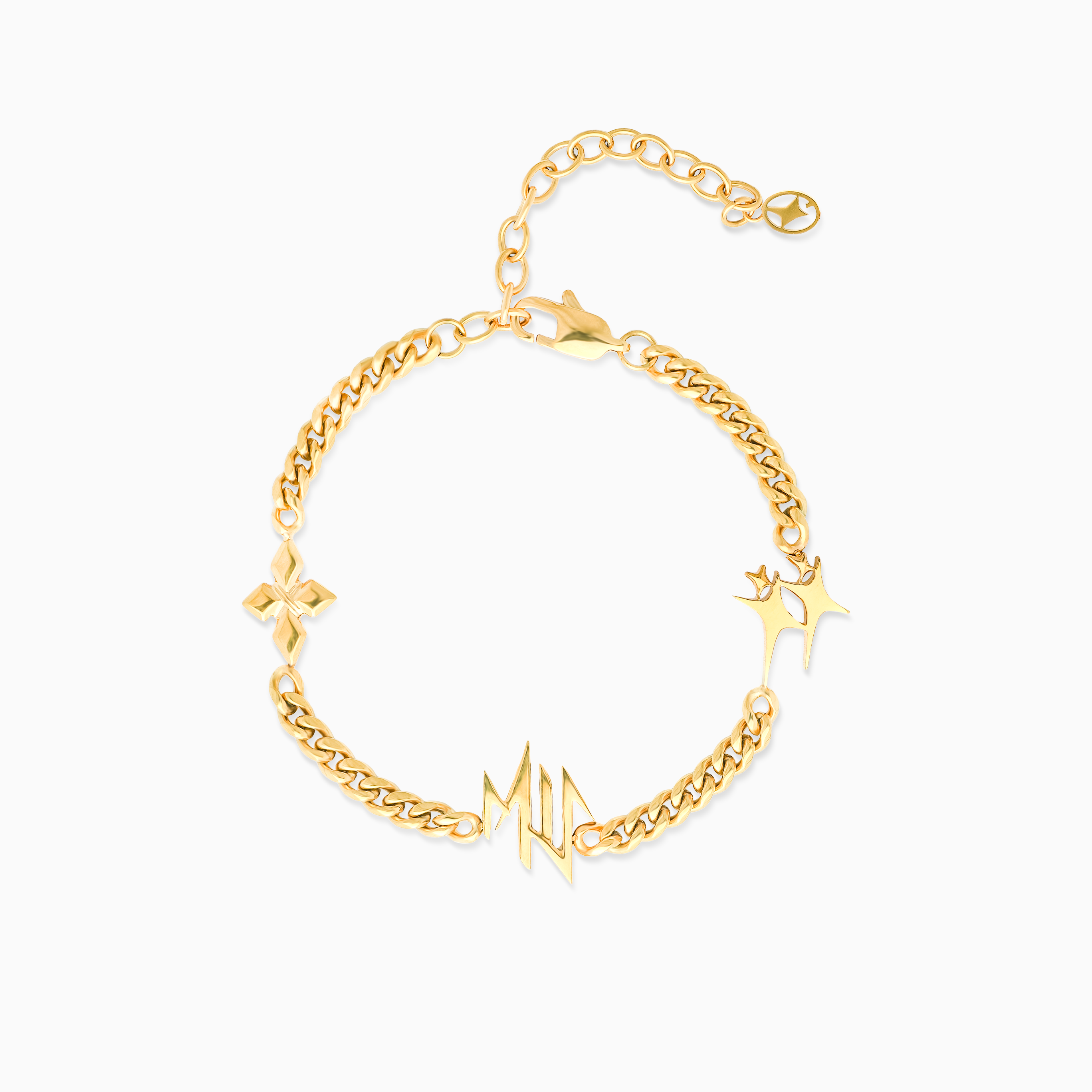 Bracelet MIS cuban - Doré