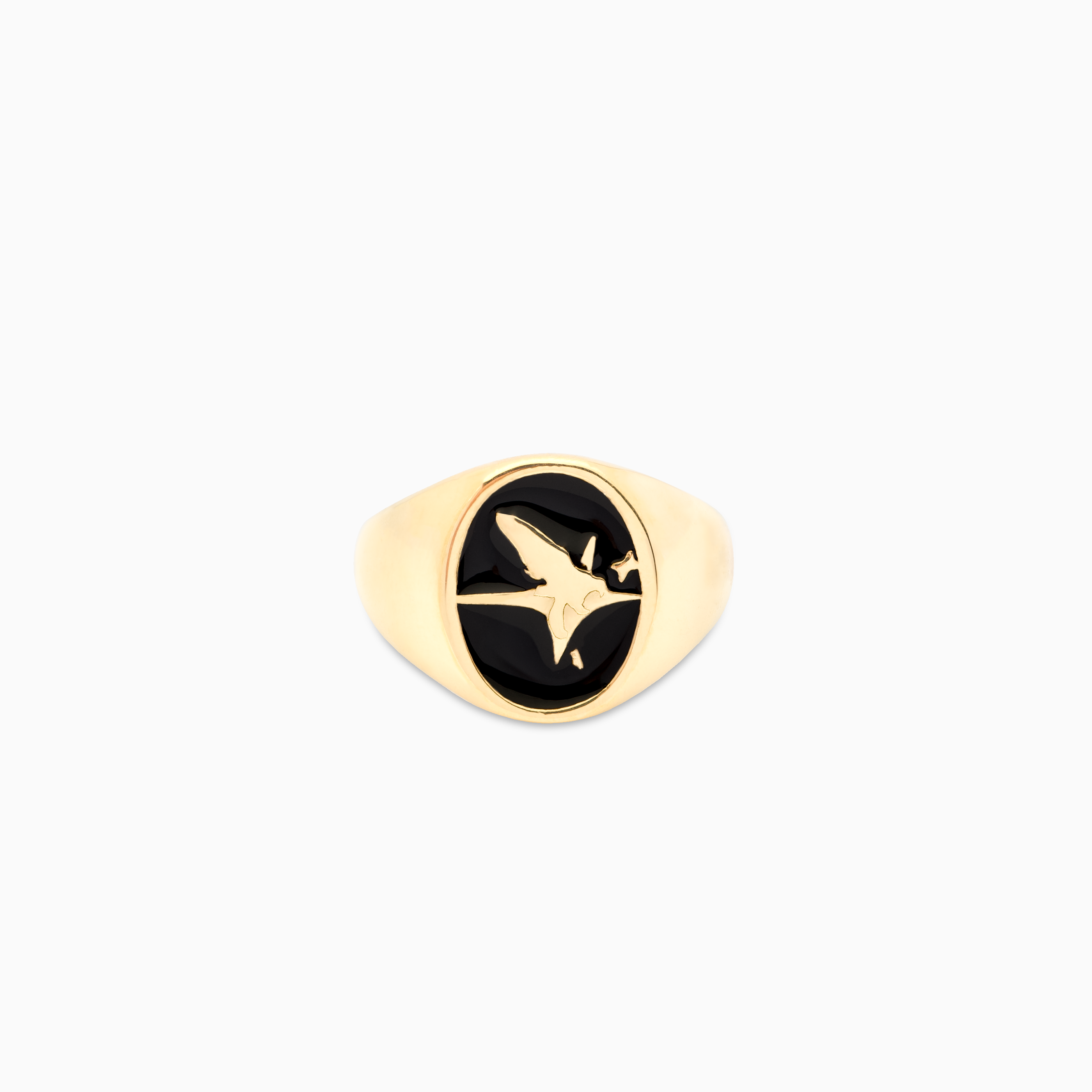Gold Eagle Signet Ring