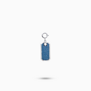 Sleakz Pendant - Silver and Blue Ice Tag 
