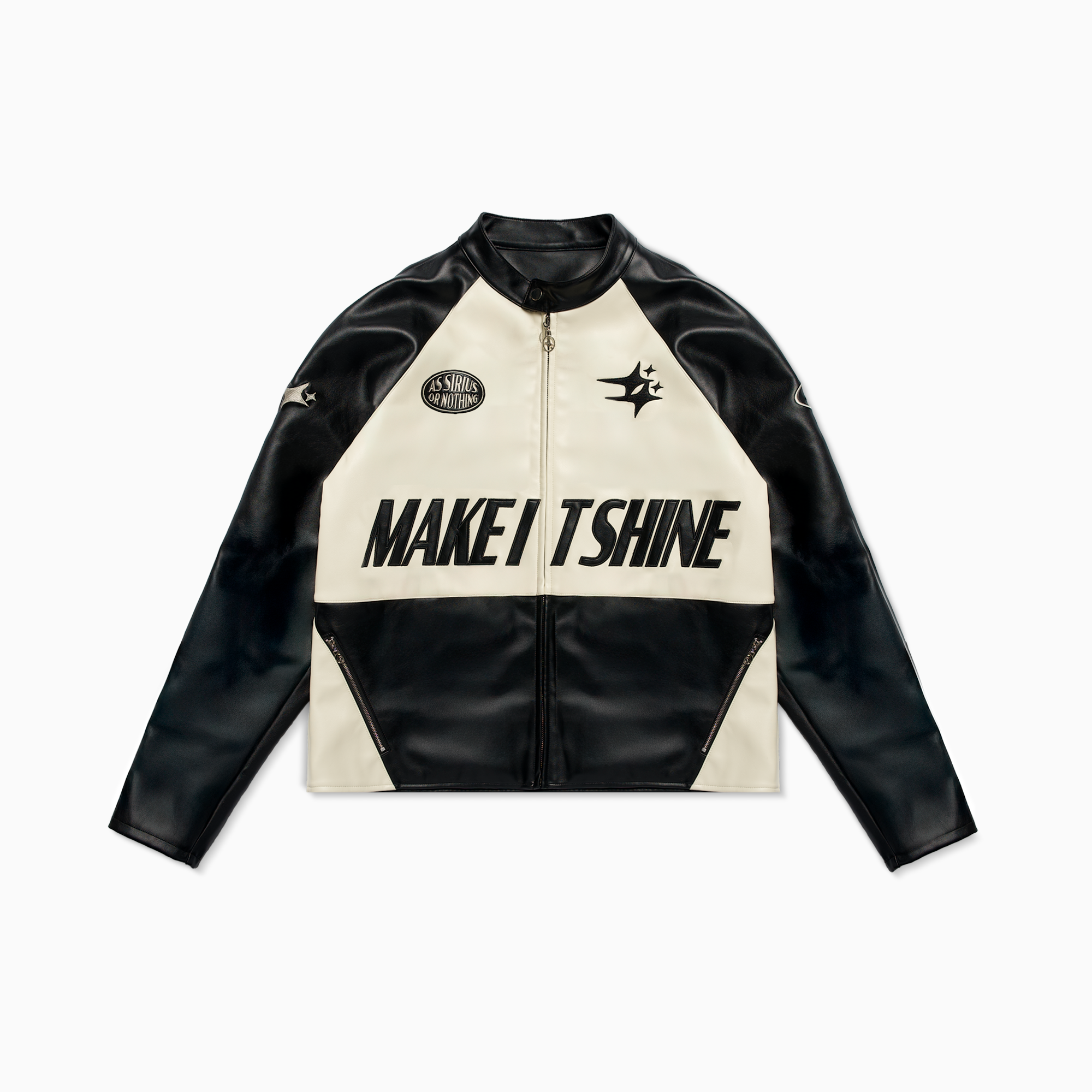 Leather Jacket Double Stars