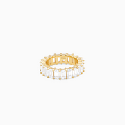 Gold Eternity Ring Wand - White