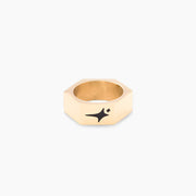 Gold nut ring