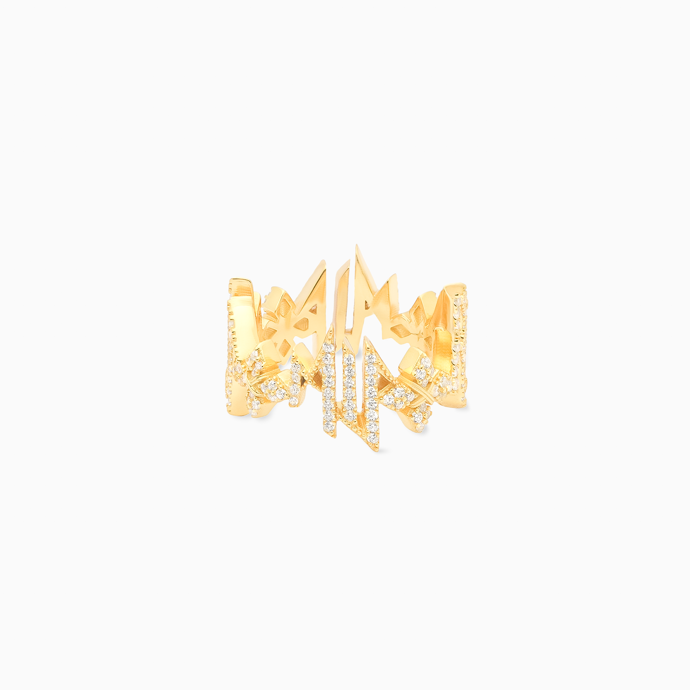 Iced MIS Ring - Doré