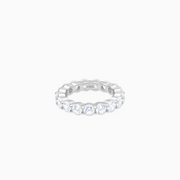 Silver Eternity Ring - White