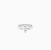 Crossed star ring- Argenté