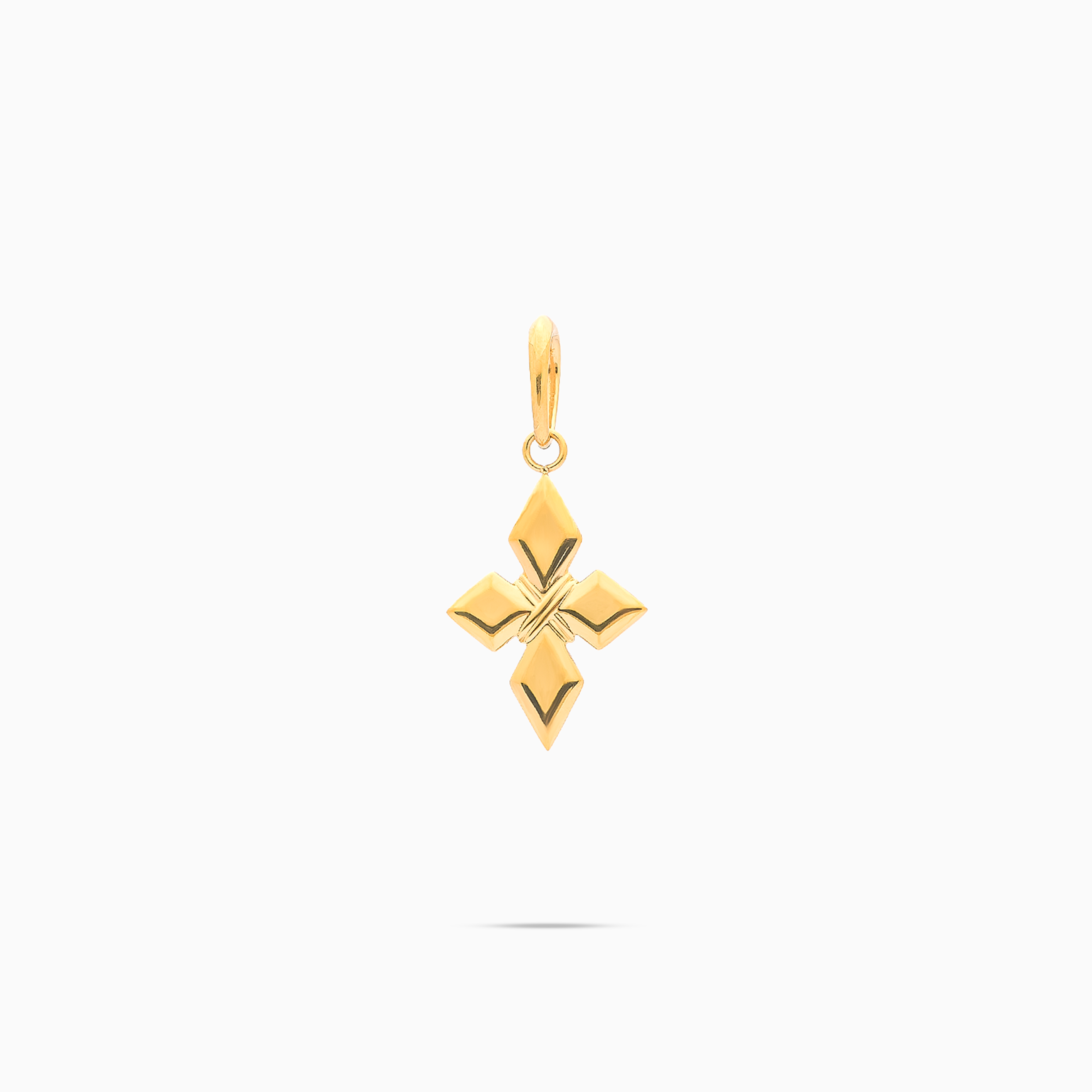 Pendentif Crossed Star - Doré