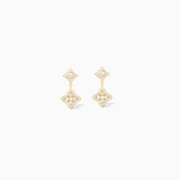 Gold Stars &amp; Flowers earrings 