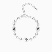 Bracelet Bead link Signature Argenté