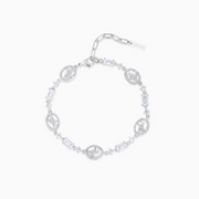 Bracelet Iced signature argenté
