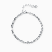 Bracelet Cuban link 4 mm Signature Argenté