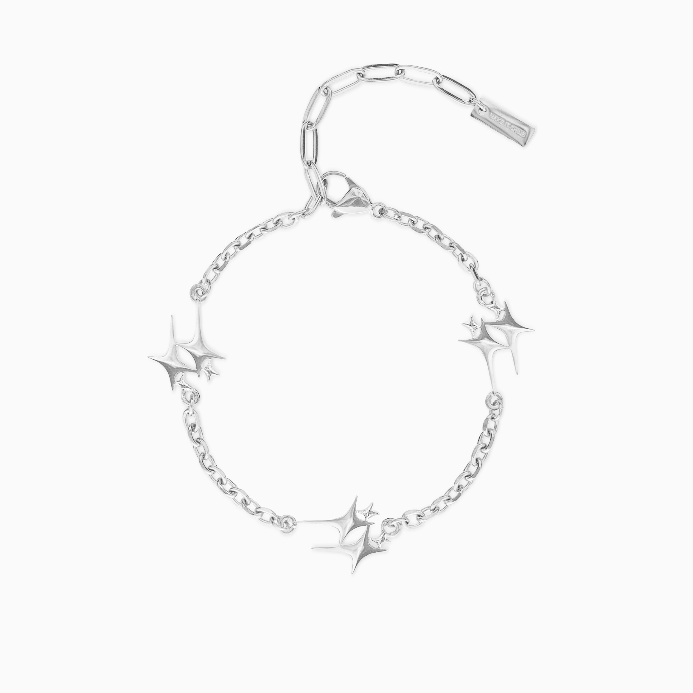Bracelet Double Stars Argenté