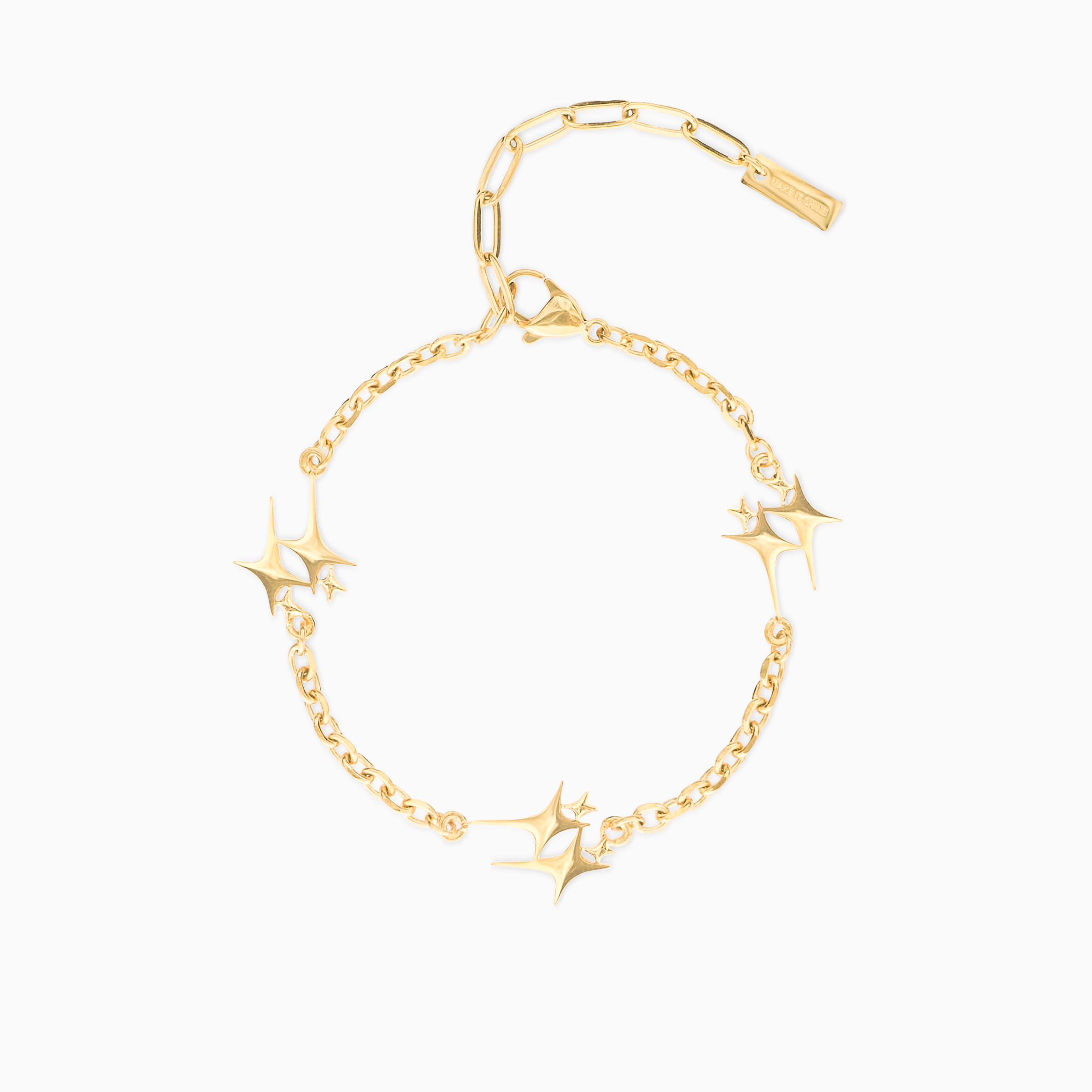 Gold Double Star Bracelet