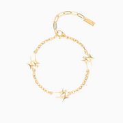 Gold Double Star Bracelet