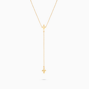 Chaîne Double Crossed Star - Doré