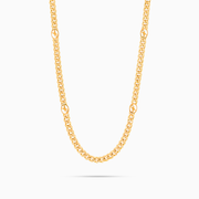 Chaîne Cuban link 4 mm Signature Dorée