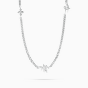 Chaîne MIS Cuban - Argenté