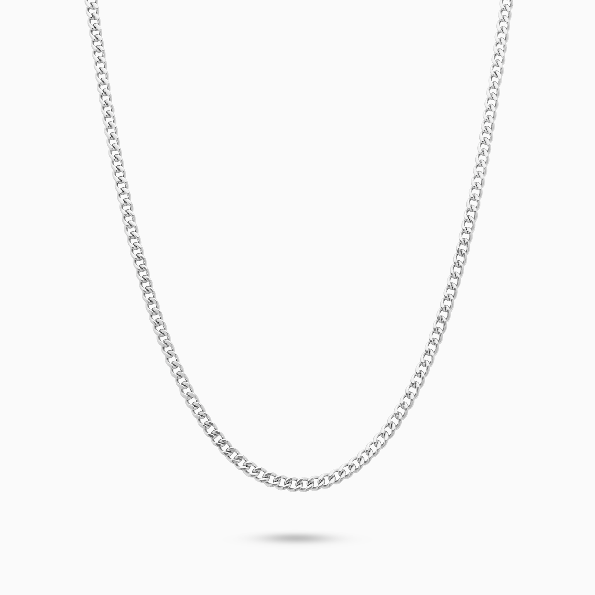 2mm silver Cuban link chain