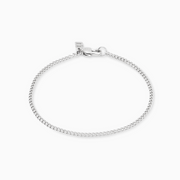Bracelet Cuban link 2 mm argenté