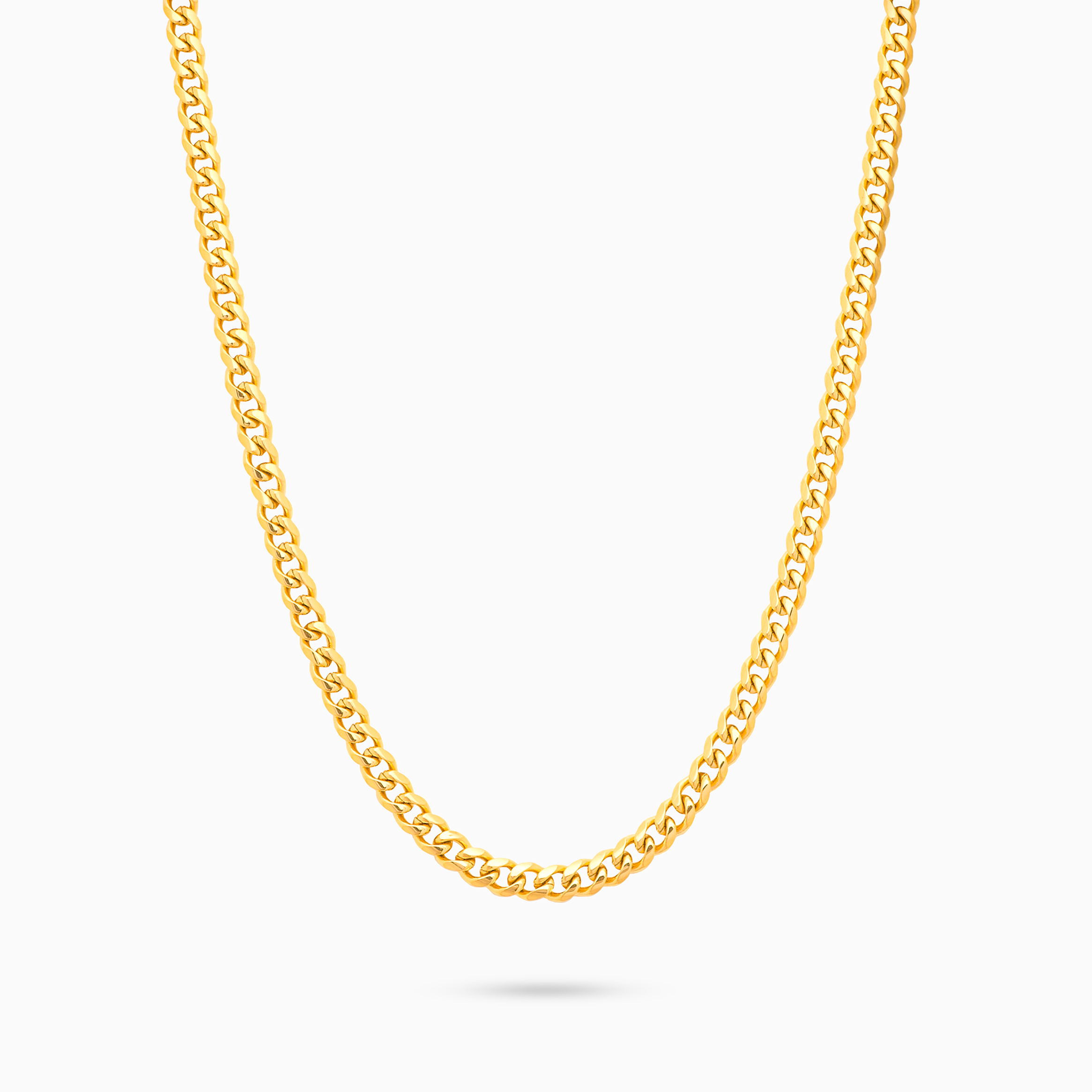 Gold-plated 3mm Cuban link chain