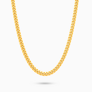 Chaîne Cuban link 5 mm dorée
