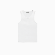 Rib Tank Signature - Blanc