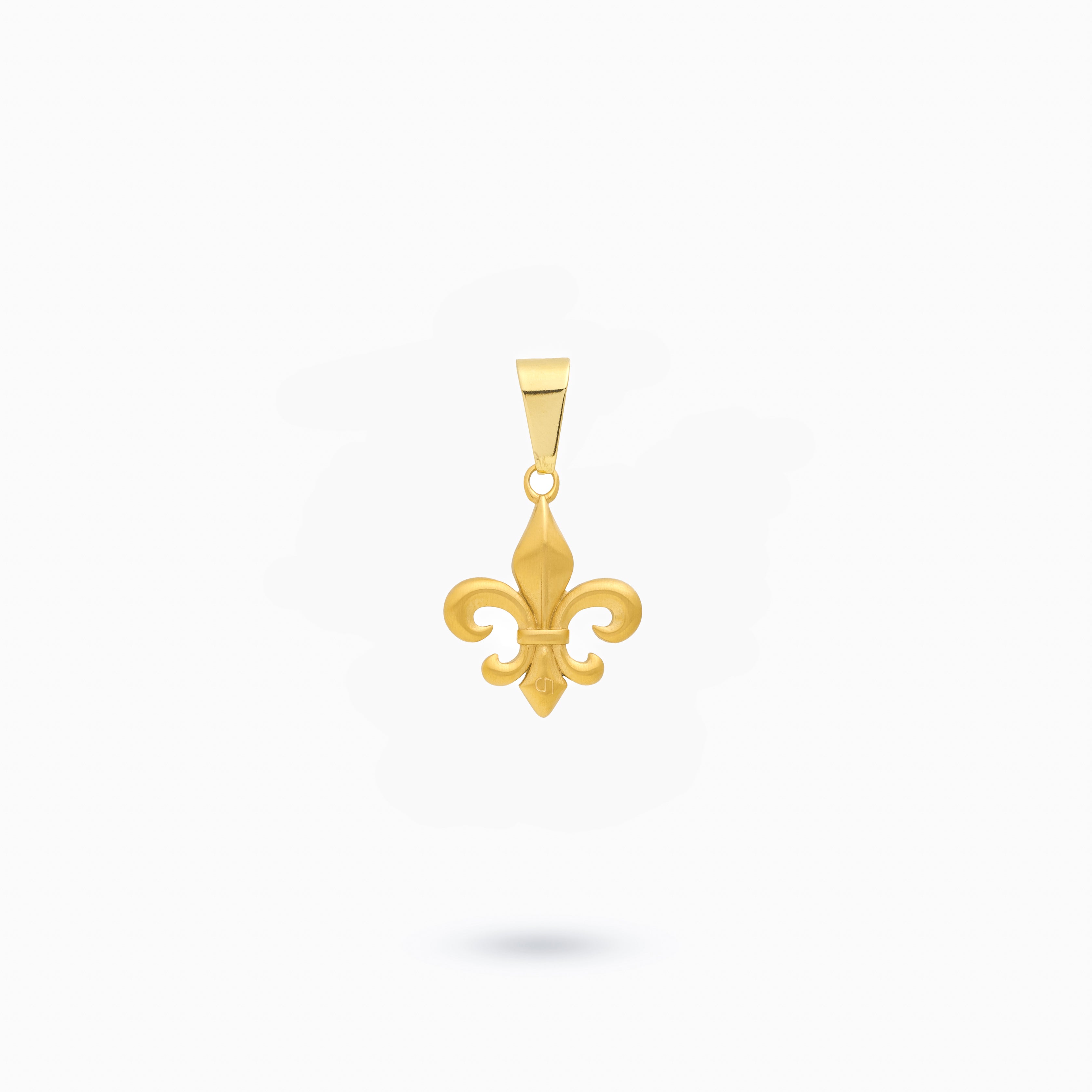 Golden fleur-de-lis (without stones) 