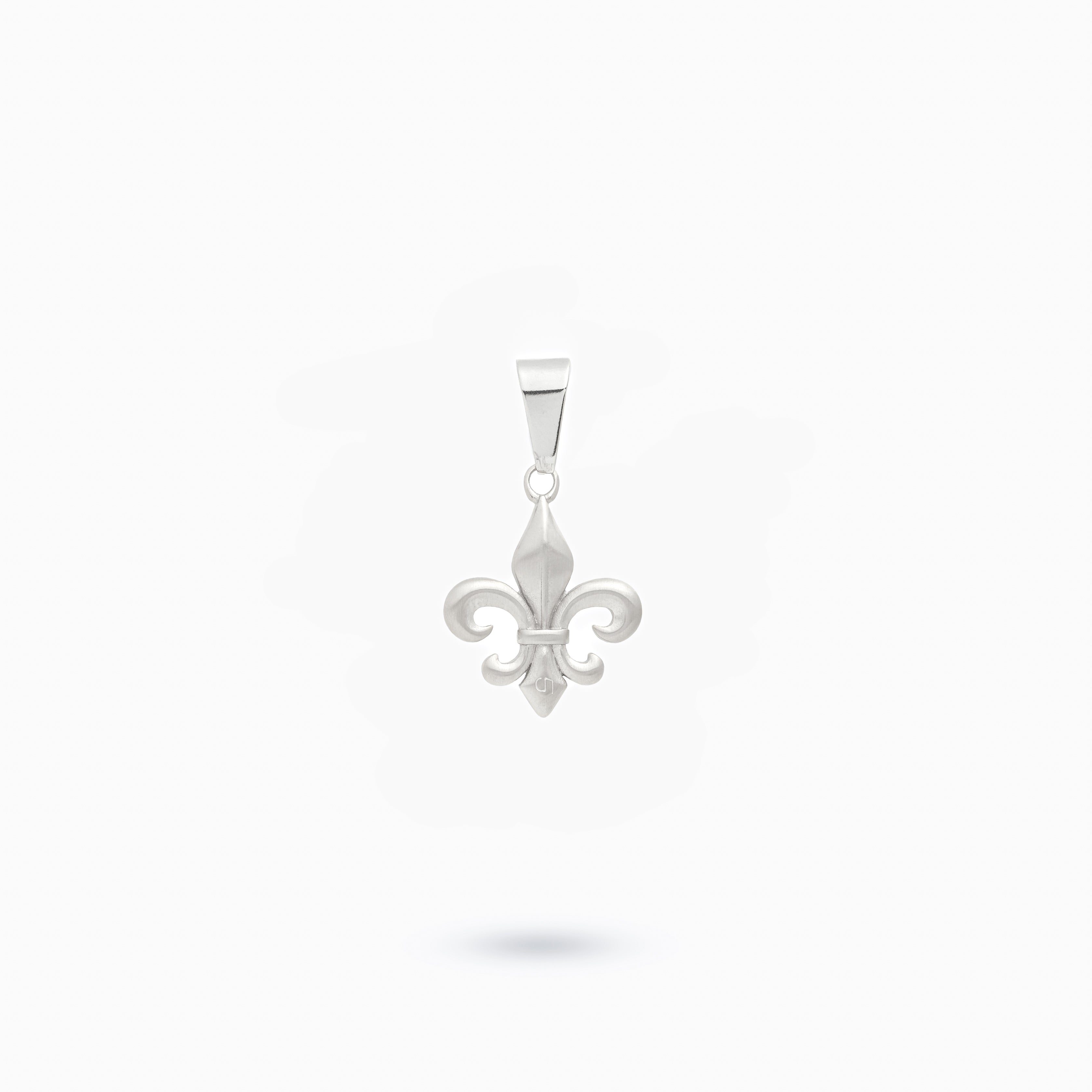 Silver fleur-de-lis (without stones) 