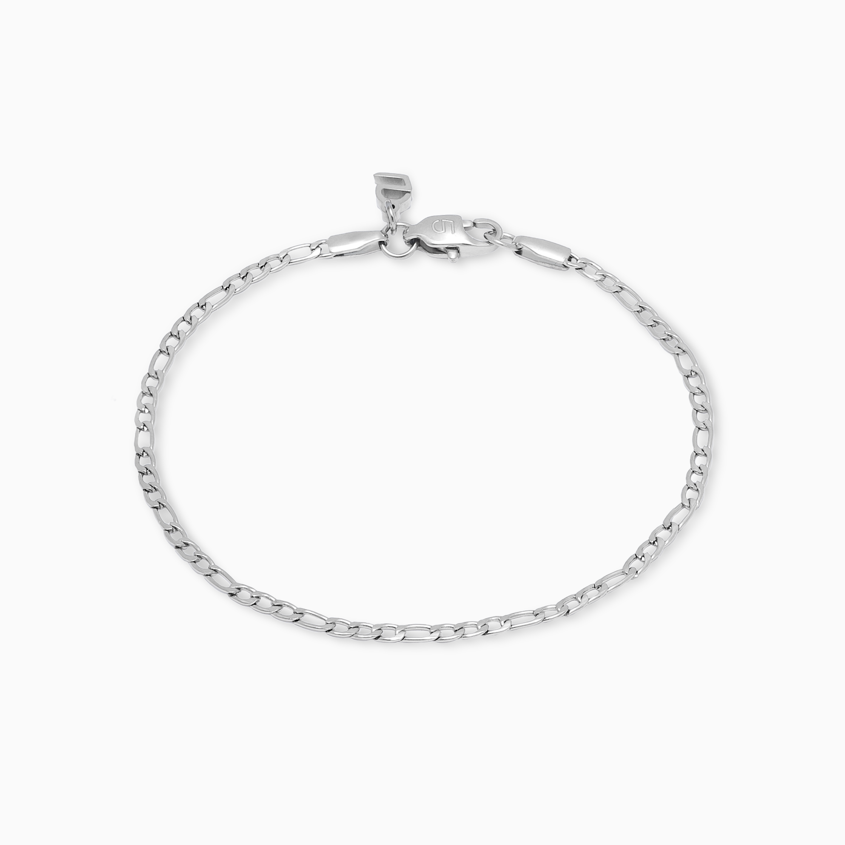Figaro bracelet 2 mm silver