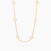 Gold Hollow Flower Chain