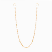 Wallet Chain Iced Bead link Signature Dorée