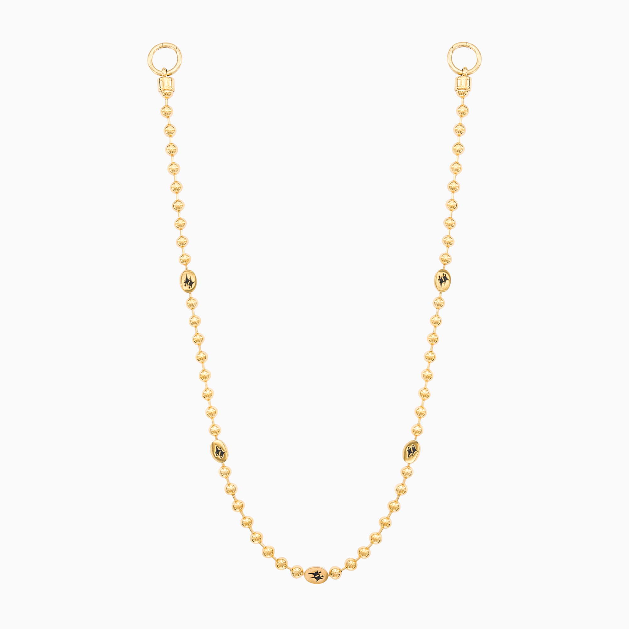 Wallet Chain Bead link Signature Dorée