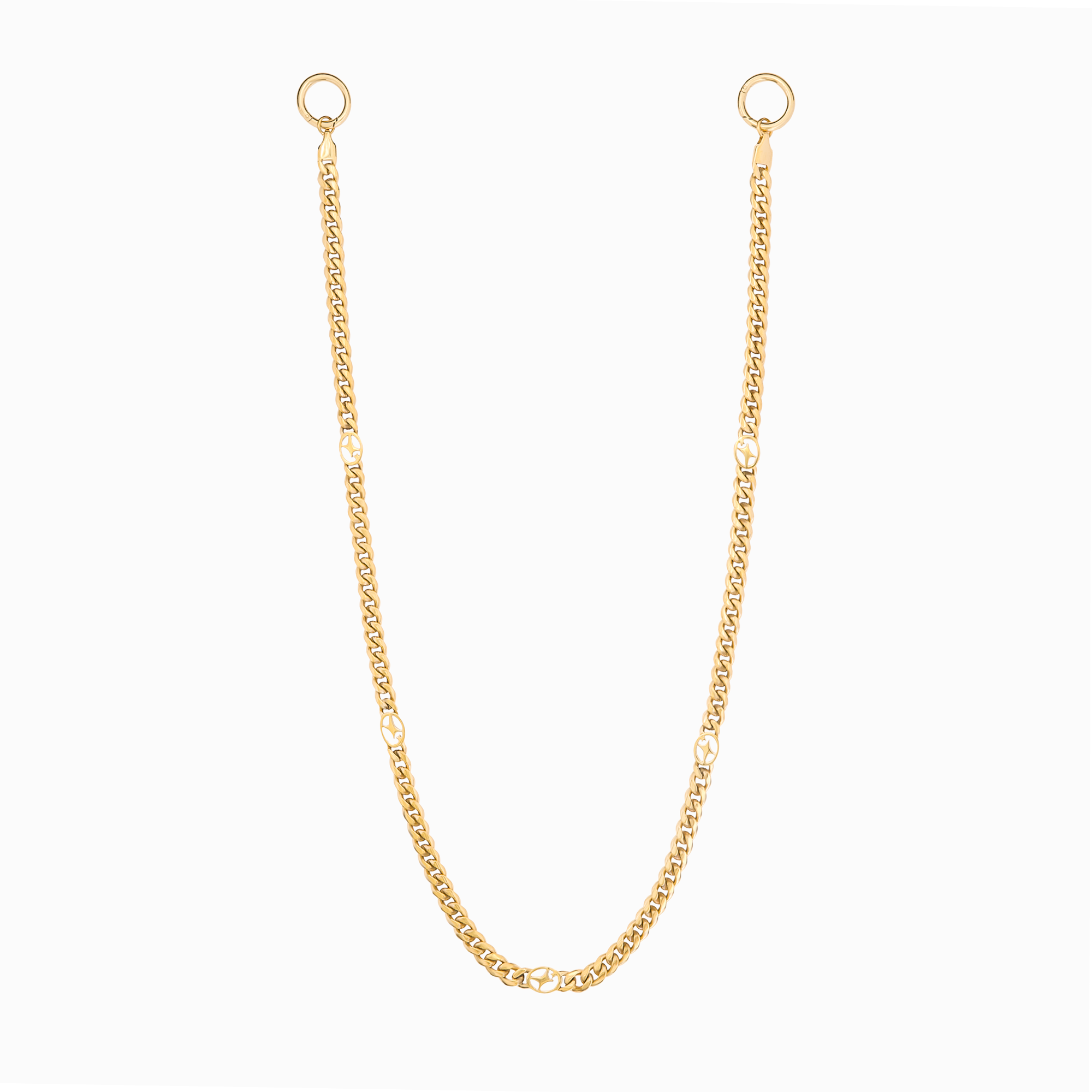 Wallet Chain Cuban link Signature 6 mm Dorée