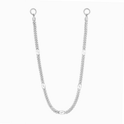 Wallet Chain Cuban link Signature 8 mm Argentée