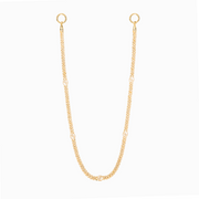 Wallet Chain Iced Cuban link Signature 5 mm Dorée