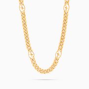 Chaîne Cuban link 8 mm Signature Dorée