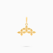 Pendentif Triple Crossed Star - Doré