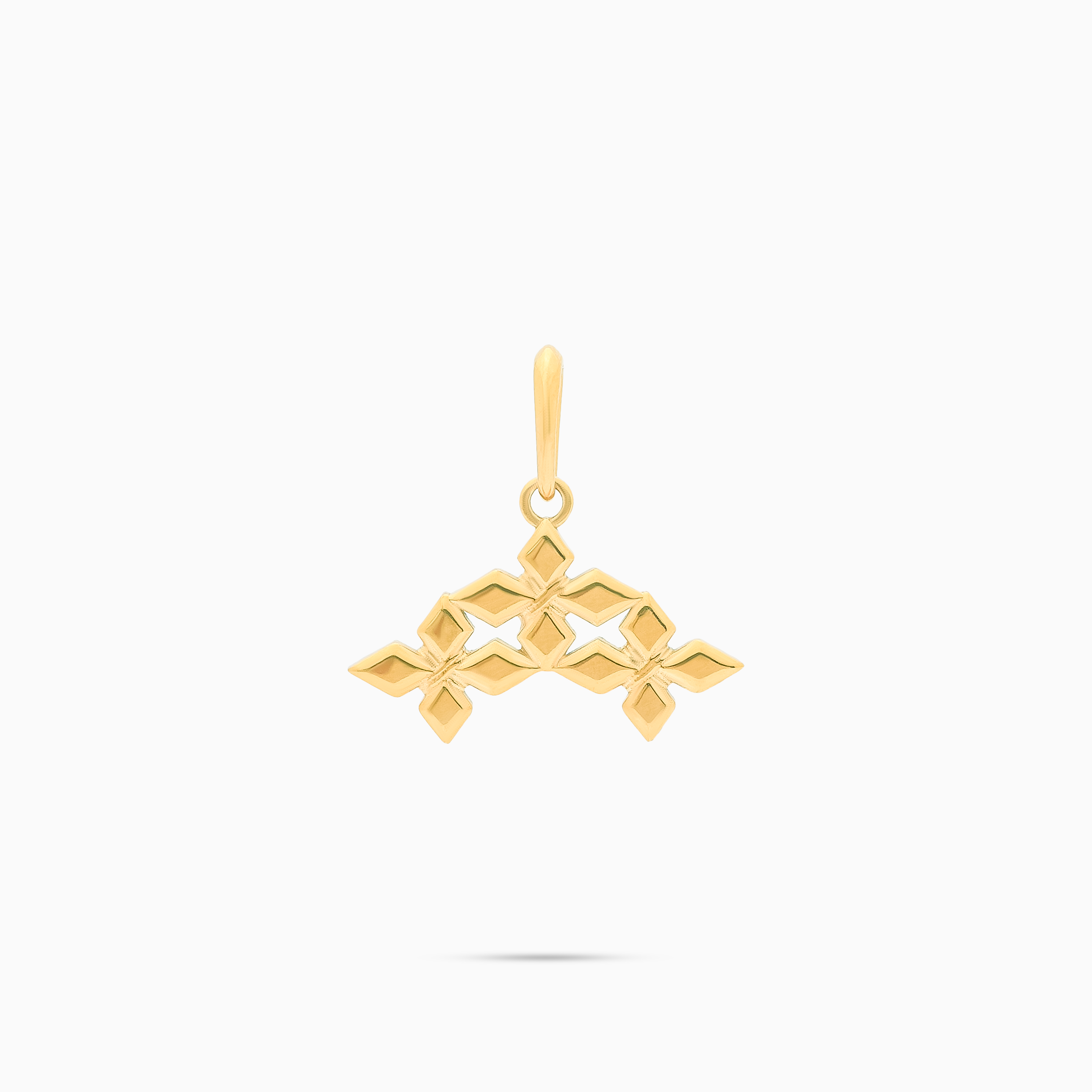 Pendentif Triple Crossed Star - Doré