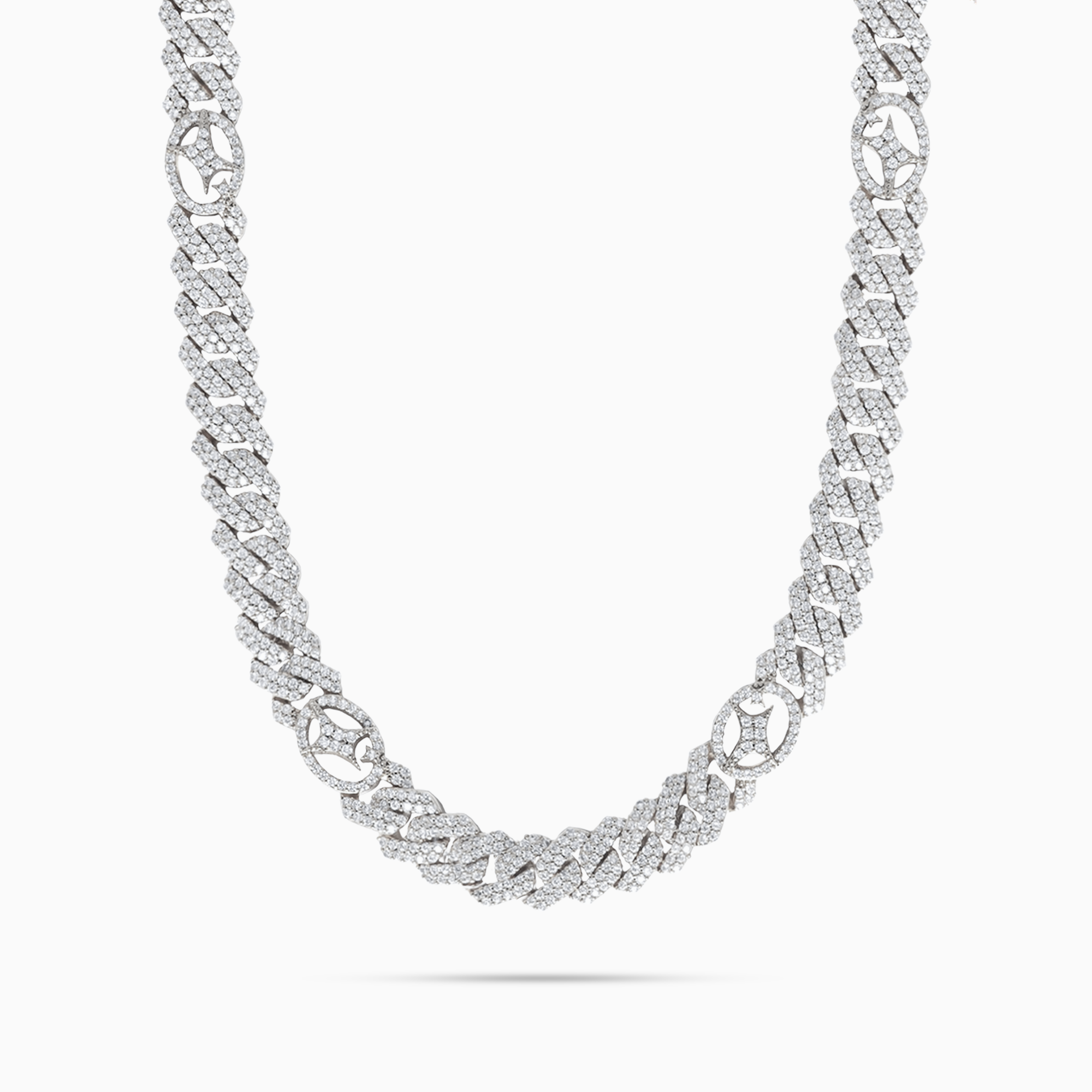 Signature 10mm Prong Link Chain, Silver