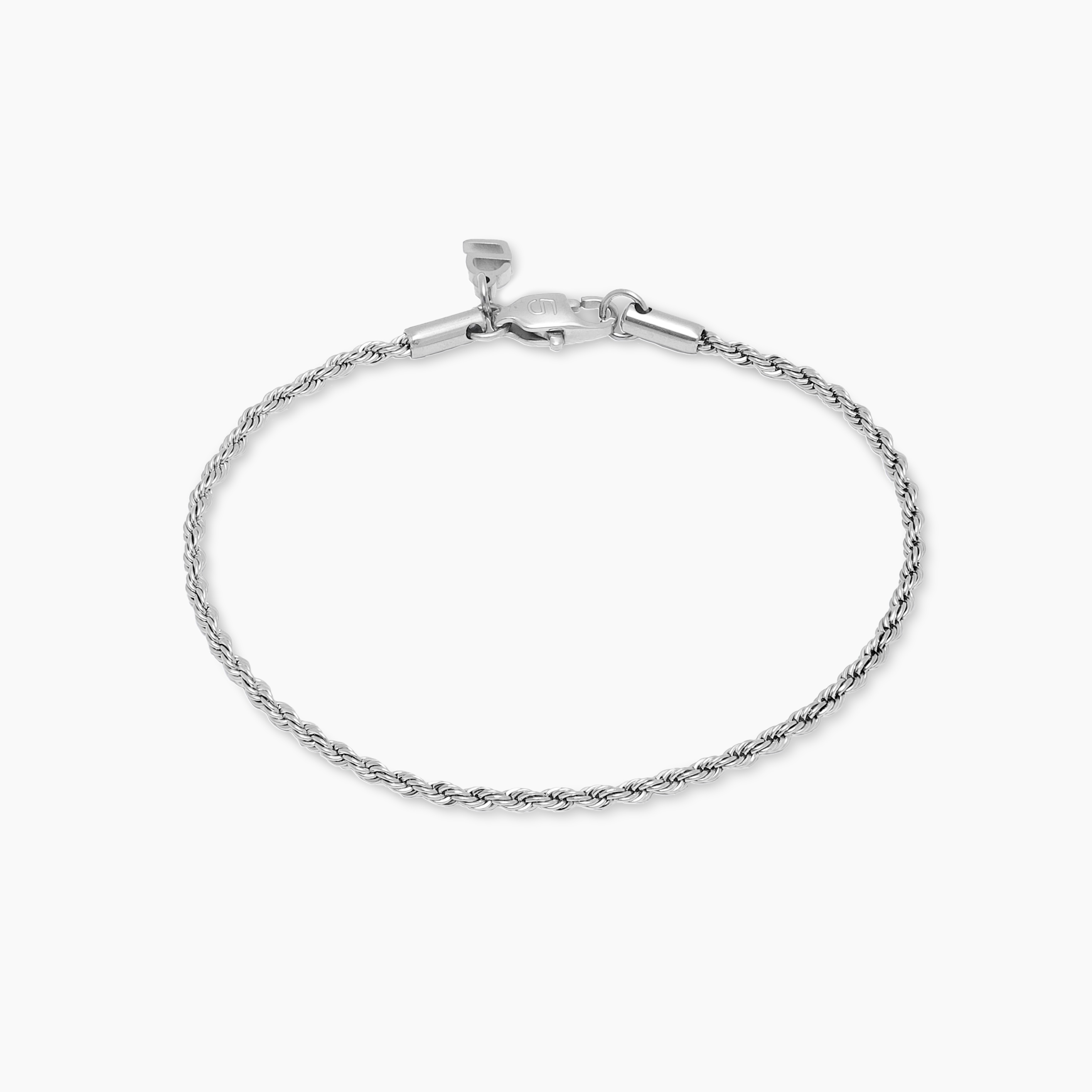 Bracelet Rope 2 mm argenté