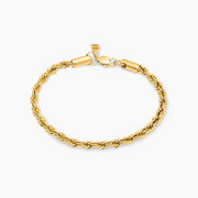 Gold Rope Bracelet 4mm