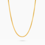 Chaîne Round box 2,5 mm dorée