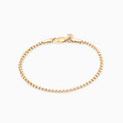 Round box bracelet 2.5 mm gold