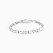 Bracelet Tennis 4 mm argenté